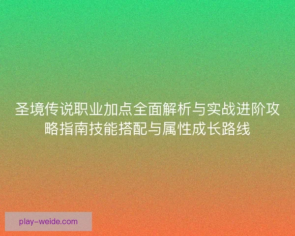 圣境传说职业加点全面解析与实战进阶攻略指南技能搭配与属性成长路线 圣境传说职业加点全面解析与实战进阶攻略指南技能搭配与属性成长路线